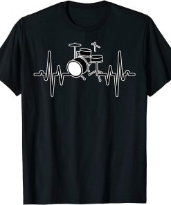 Drum Heartbeat Shirt Orca Music Graphic Tee Plus Size T-Shirt