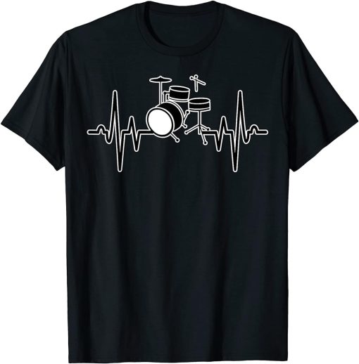 Drum Heartbeat Shirt Orca Music Graphic Tee Plus Size T-Shirt