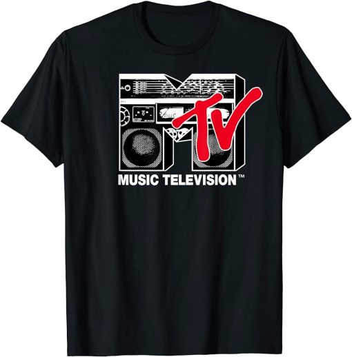 Logo Red Boombox Graphic T-Shirt