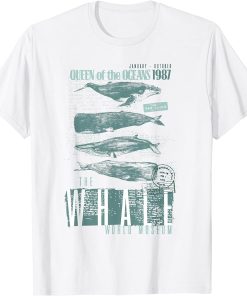 Beluga Whale Humpback Whale Killer Whale Vintage Art Graphic T-Shirt