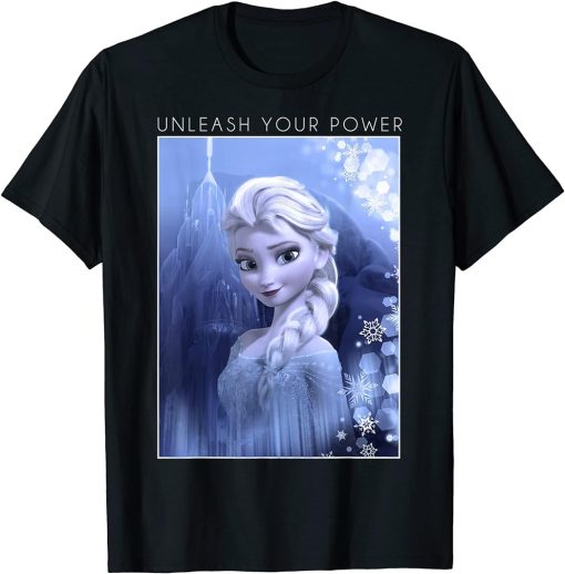 Frozen Elsa Unleash Your Power Poster Graphic T-Shirt T-Shirt