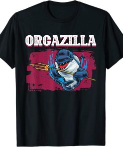 Funny Orcazilla With Trident King Of The Ocean Orcas T-Shirt